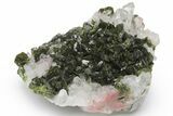 Quartz and Epidote Crystal Association - China #221183-1